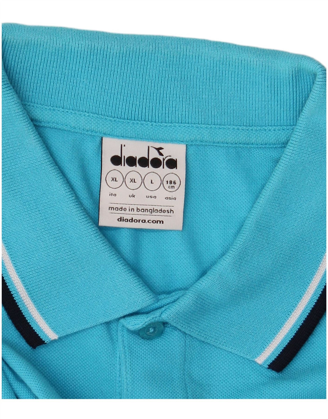 Diadora herre poloshirt XL blå