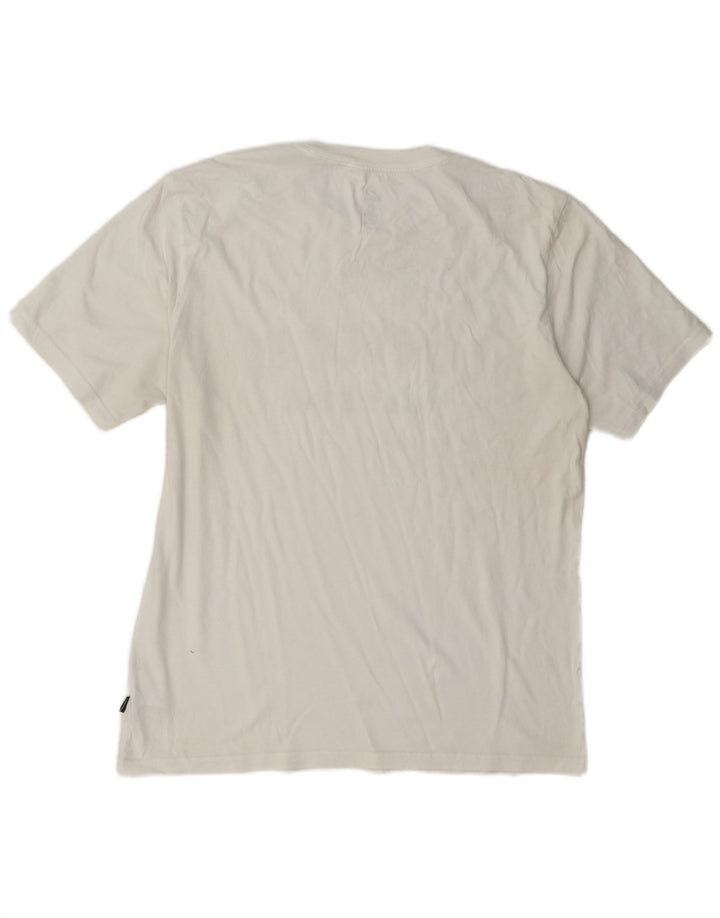 Converse T-shirt graphique pour homme en coton blanc Taille L