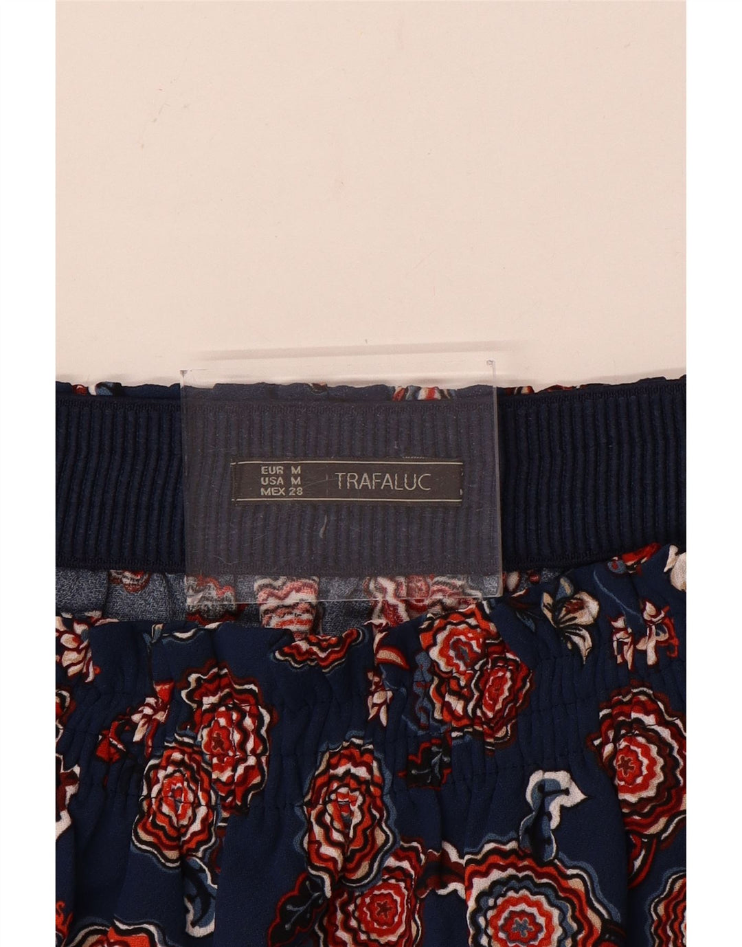 Zara Womens Mini Skirt Medium W28  Navy Blue Floral
