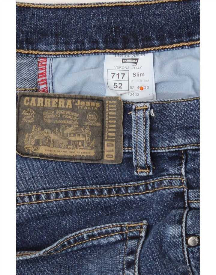Carrera Herre 717 Slim Jeans W36 L31 Blå Bomuld