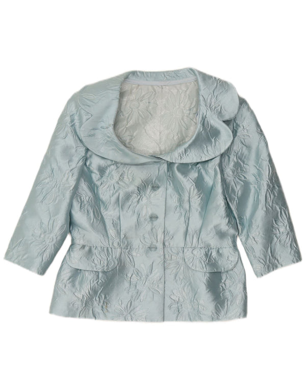 Set gonna da donna in 2 pezzi con maniche a 3/4 Emanuel Ungaro UK 12 medio W30 blu