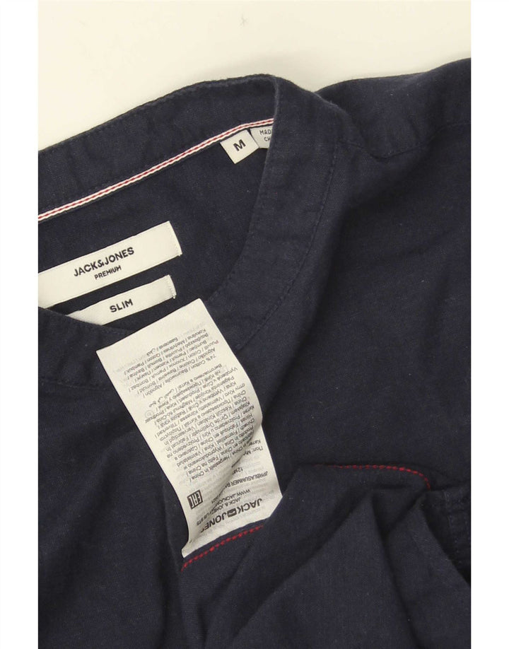 Jack & Jones Chemise Pull Coupe Slim Homme Bleu Marine Moyen Coton