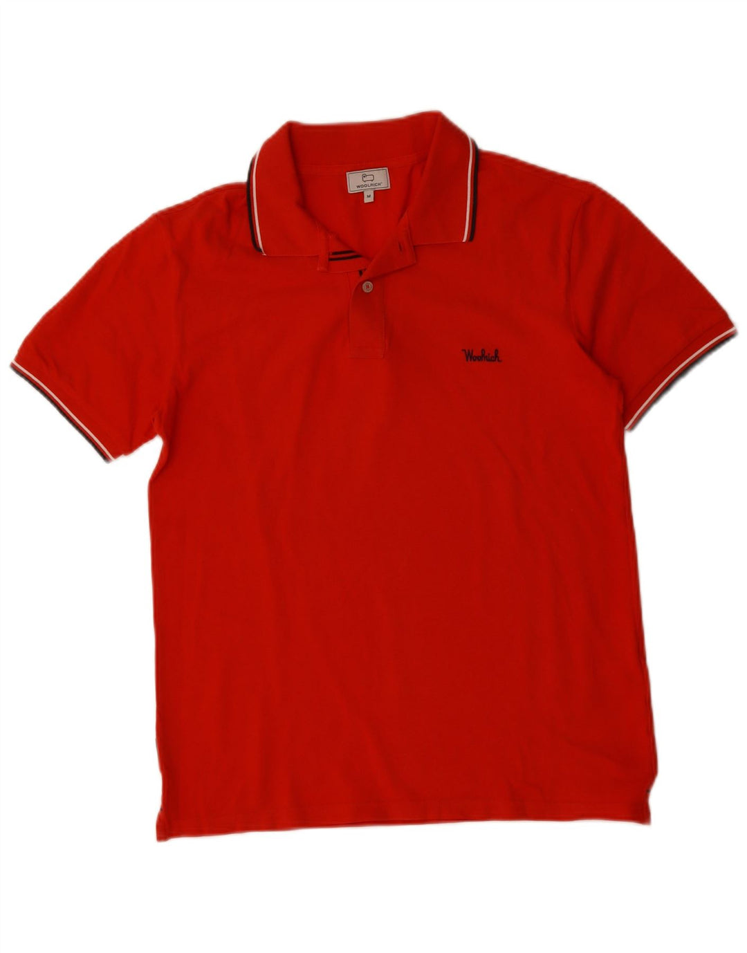 WOOLRICH Tricou polo pentru bărbați, bumbac roșu mediu