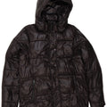 Michael Kors Mens Hooded Padded Jacket UK 38 Medium Black Polyester