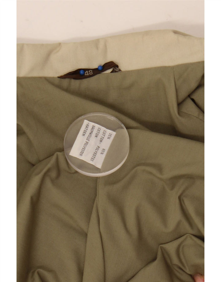 Vintage Herren Utility Jacke IT 48 Medium Beige Polyester