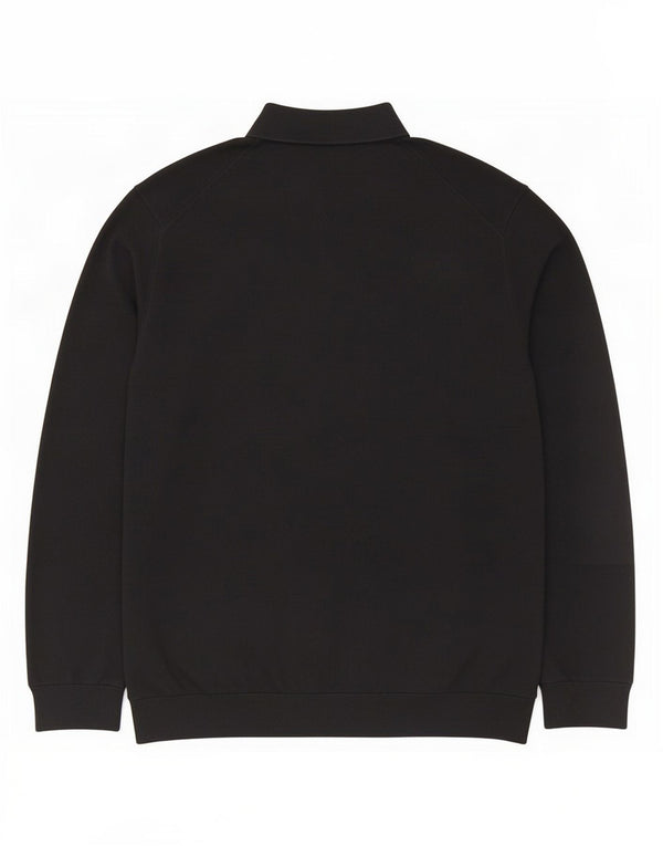 Marks & Spencer Pull à col polo pour homme 2XL en coton noir