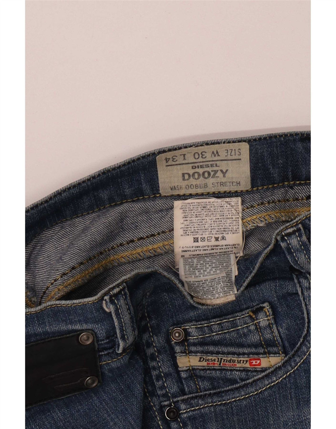 Diesel Womens Doozy Slim Jeans W30 L31 Blue Cotton