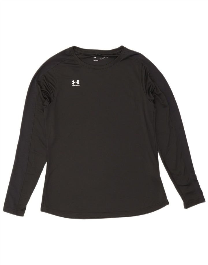 Under Armour Mens Top Long Sleeve Large Black Polyester