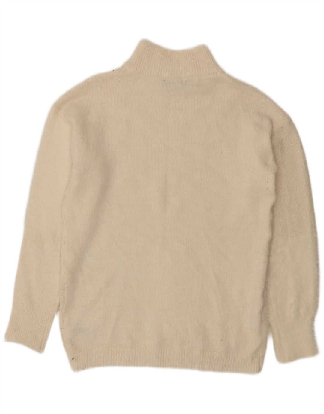 Marks & Spencer Womens Turtle Neck Jumper Sweater UK 10 Small Beige