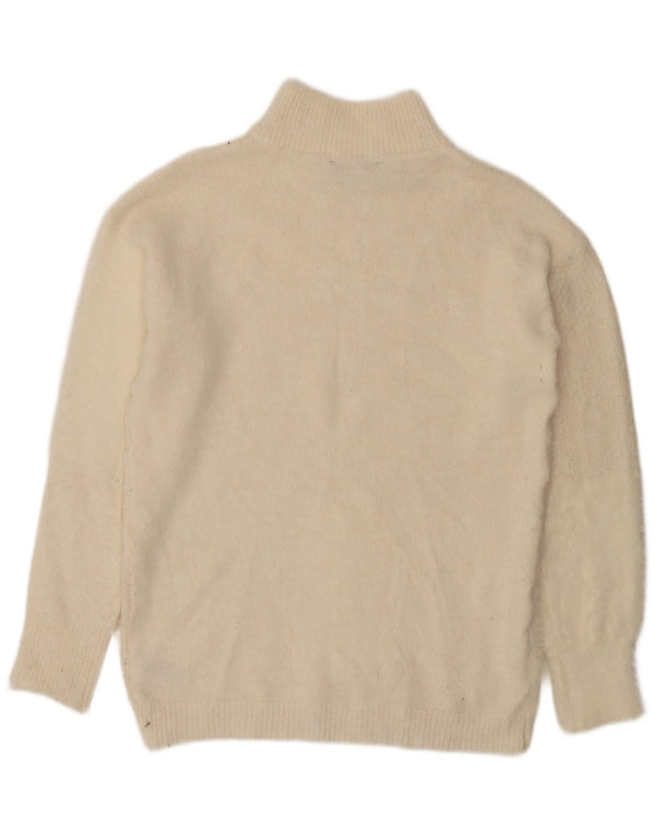 Marks & Spencer Womens Turtle Neck Jumper Sweater UK 10 Small Beige