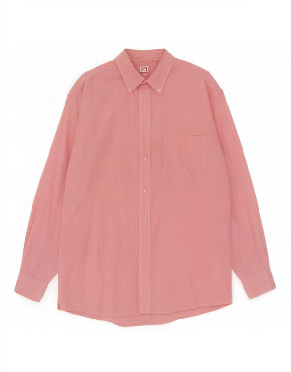 Stefanel Mens Shirt Medium Pink Gingham