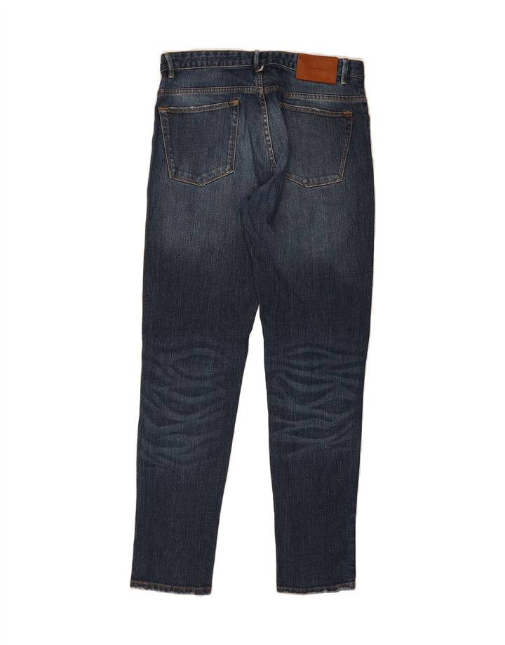 MASSIMO DUTTI Mens Slim Jeans EU 40 Medium W31 L31 Navy Blue Vintage Massimo Dutti and Second-Hand Massimo Dutti from Messina Hembry 