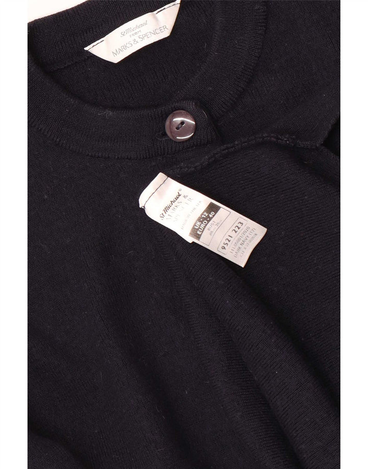 Marks & Spencer Damen St. Michael Cardigan Pullover UK 12 Medium Marineblau