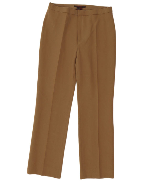 Zara Womens Straight Casual Trousers EU 38 Small W28 L28 Brown