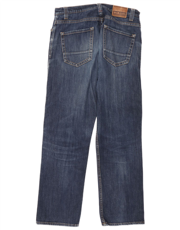 Marks & Spencer Mens Blue Harbour Straight Jeans W34 L31 Blue Cotton