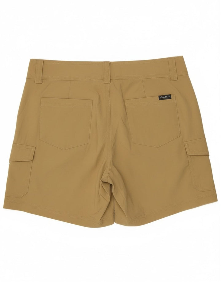 Eddie Bauer Womens Cargo Shorts US 4 Small W30 Beige Nylon
