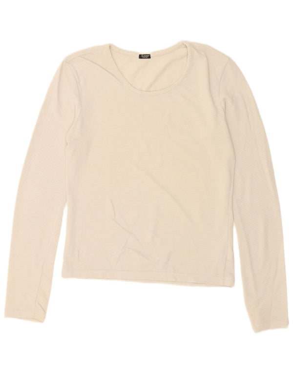 Top da donna a maniche lunghe Guess UK 14 Large Bianco