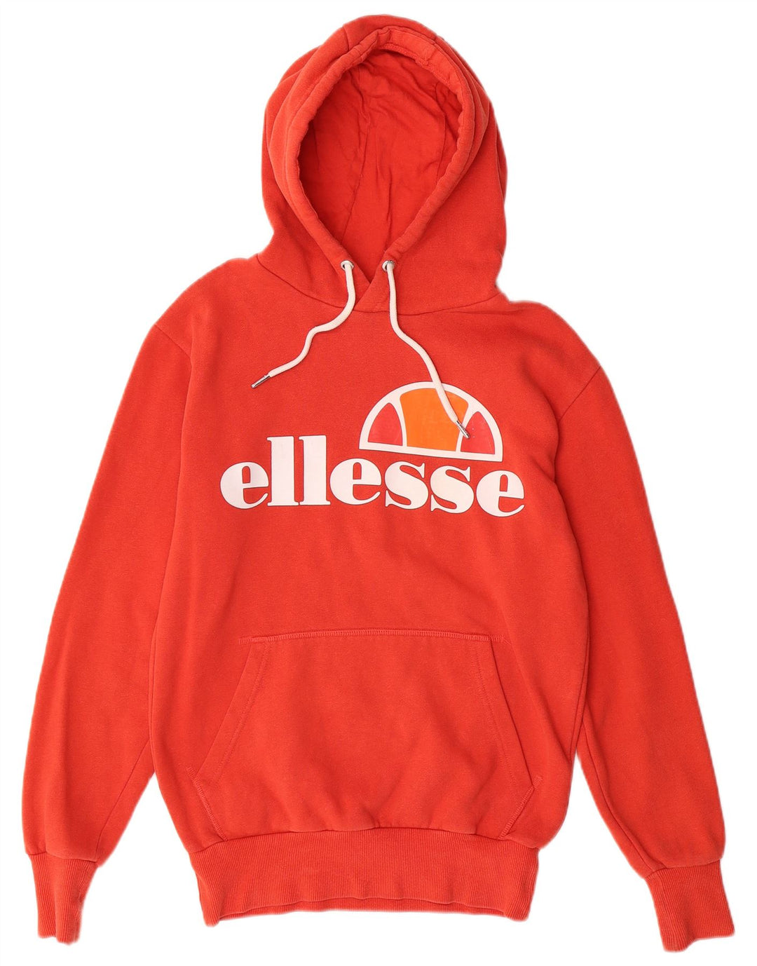 ELLESSE moletom com capuz masculino gráfico XS algodão vermelho