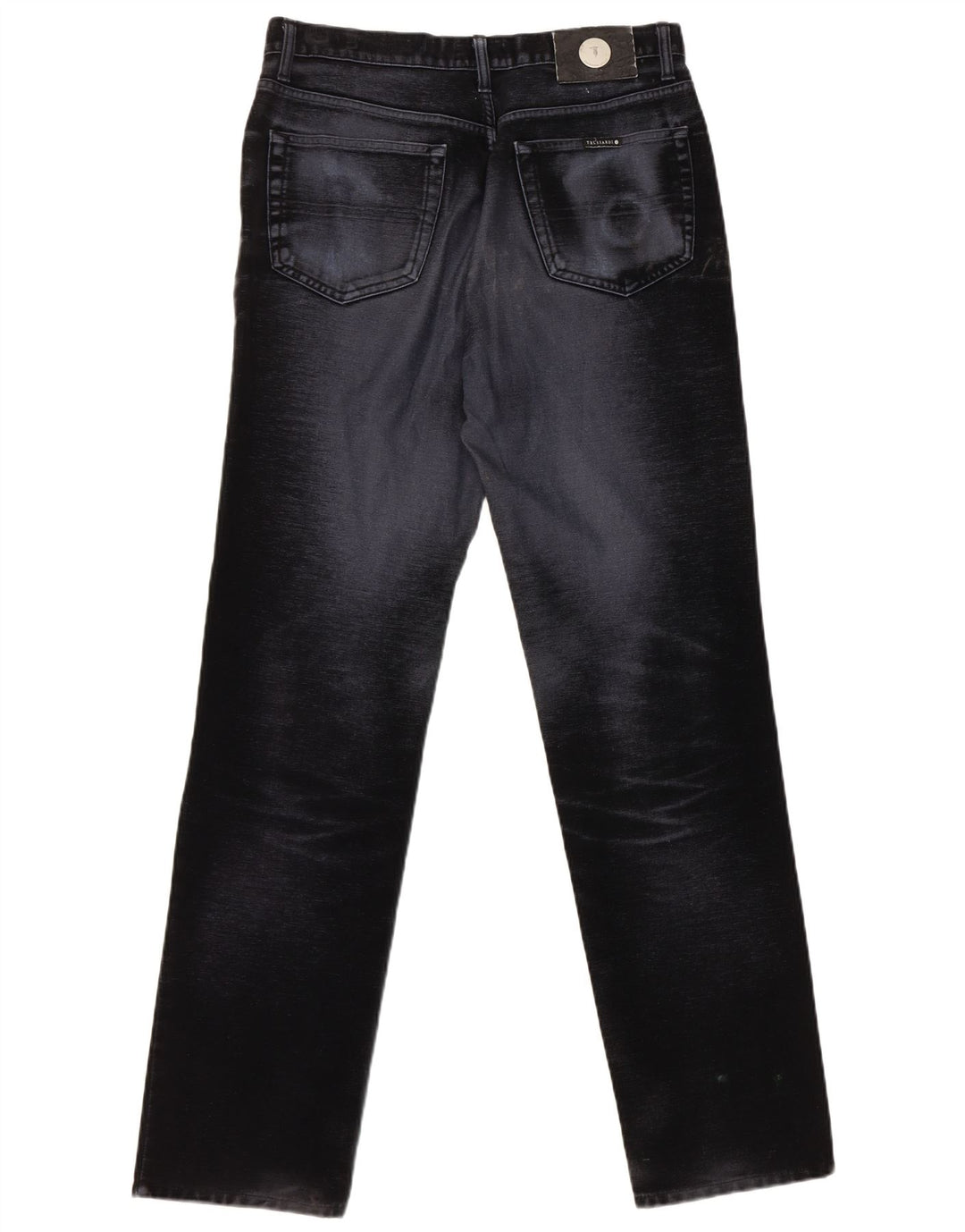 Trussardi Mens Straight Jeans W30 L32 Navy Blue Cotton