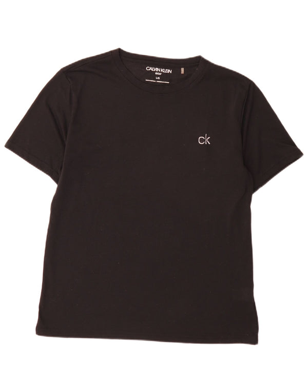 Calvin Klein Mens Golf T-Shirt Top Large Black Polyester