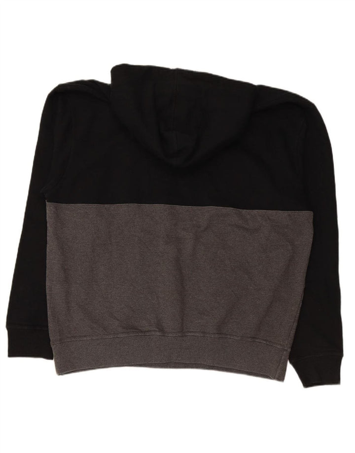 CHAMPION moletom com capuz masculino XL preto colorblock algodão