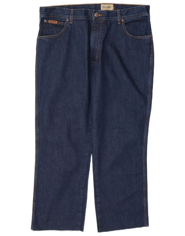 Blugi drepte pentru bărbați Wrangler Texas W38 L27 bumbac bleumarin