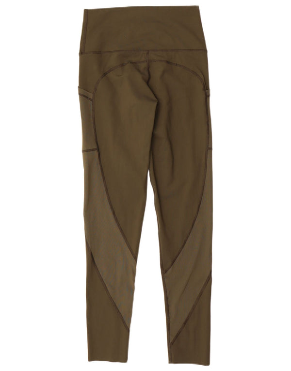 Aerie Damen-Leggings mit hoher Taille, UK 14, Medium Khaki, Nylon