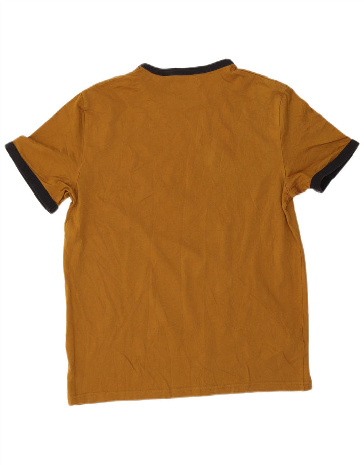 Fred Perry Herre T-Shirt Top Medium Brun Bomuld