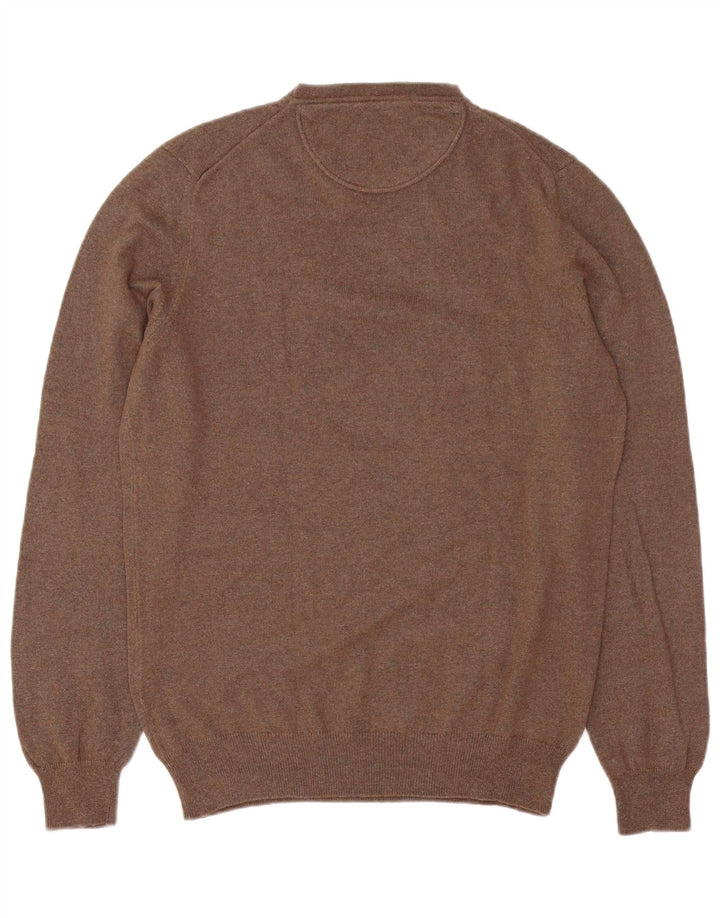 Trussardi Jeans Herre Crew Neck Jumper Sweater Medium Brown