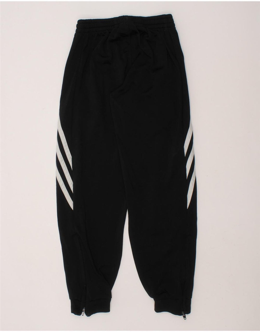 ADIDAS Boys Tracksuit Trousers Joggers 7-8 Years Small Black Polyester Vintage Adidas and Second-Hand Adidas from Messina Hembry 