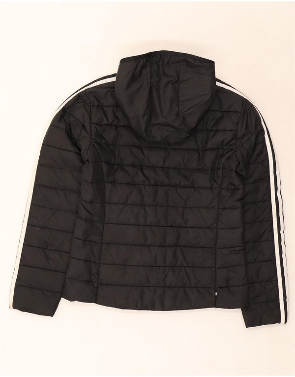 Giacca imbottita con cappuccio da donna Adidas UK 8 Small poliestere nero