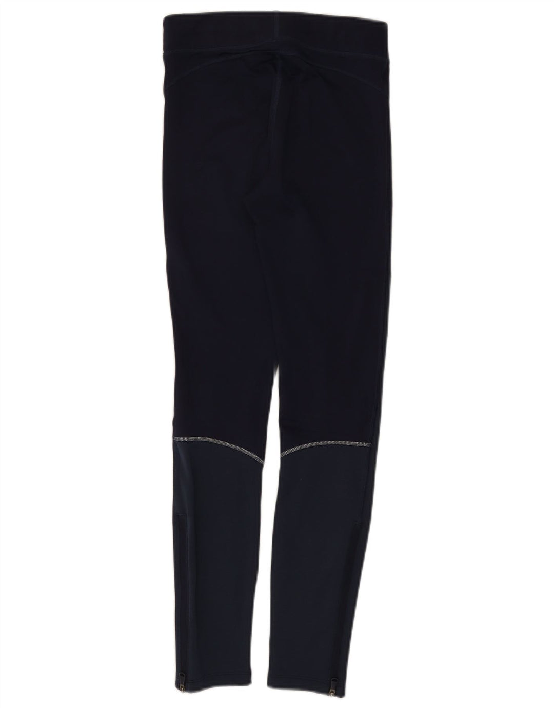 Under Armour Dame Leggings UK 4 XS Navy Blue Colourblock Polyester