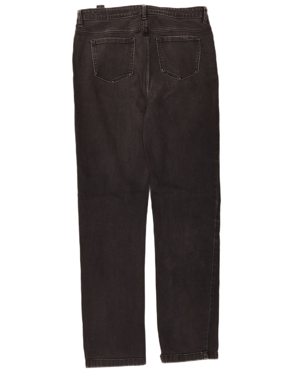 Marks & Spencer Jean droit pour femme UK 14 Large W32 L31 Coton noir