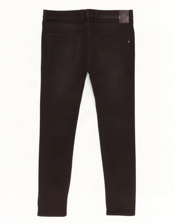 Replay Mens Anbass Slim Jeans W36 L32 fekete pamut
