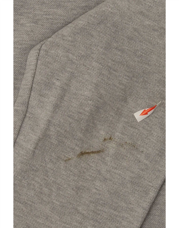 Crew Clothing Mens Zip Neck Sweatshirt Jumper Medium Grey Flecked Cotton