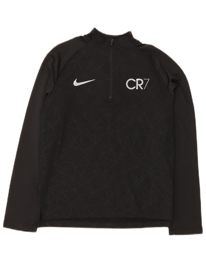 Nike Jungen CR7 Graphic Pullover Trainingsanzug Top 10–11 Jahre Medium Schwarz