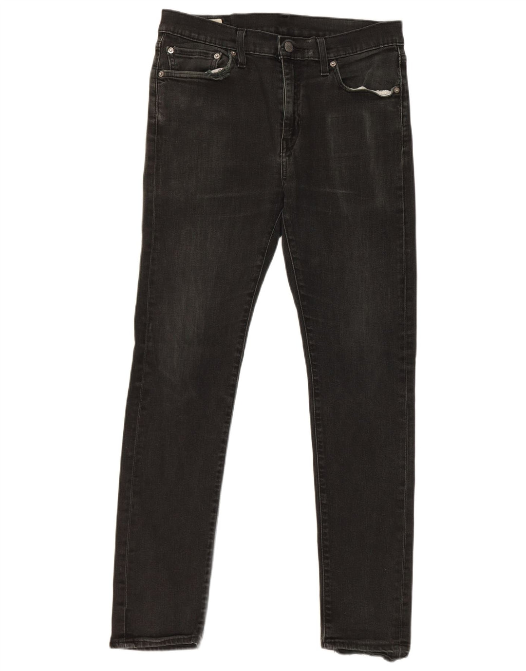 Мужские узкие джинсы Levi's W32 L32, черный хлопок