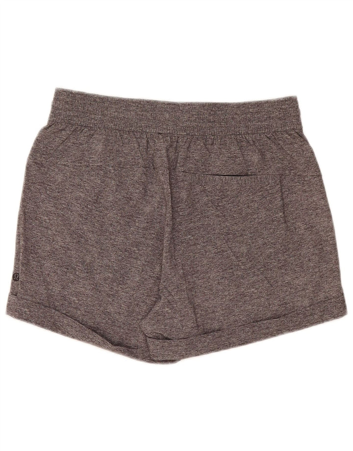 Pantaloncini sportivi da donna Lululemon US 8 grigio medio chiazzato