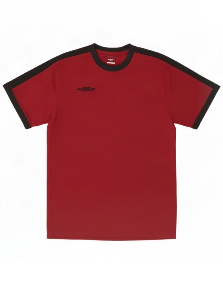 Ανδρικό γραφικό μπλουζάκι Umbro Top Large Red Colorblock Πολυεστέρας