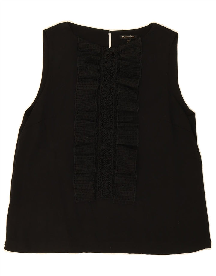 MASSIMO DUTTI Womens Sleeveless Blouse Top EU 42 Large Black Vintage Massimo Dutti and Second-Hand Massimo Dutti from Messina Hembry 