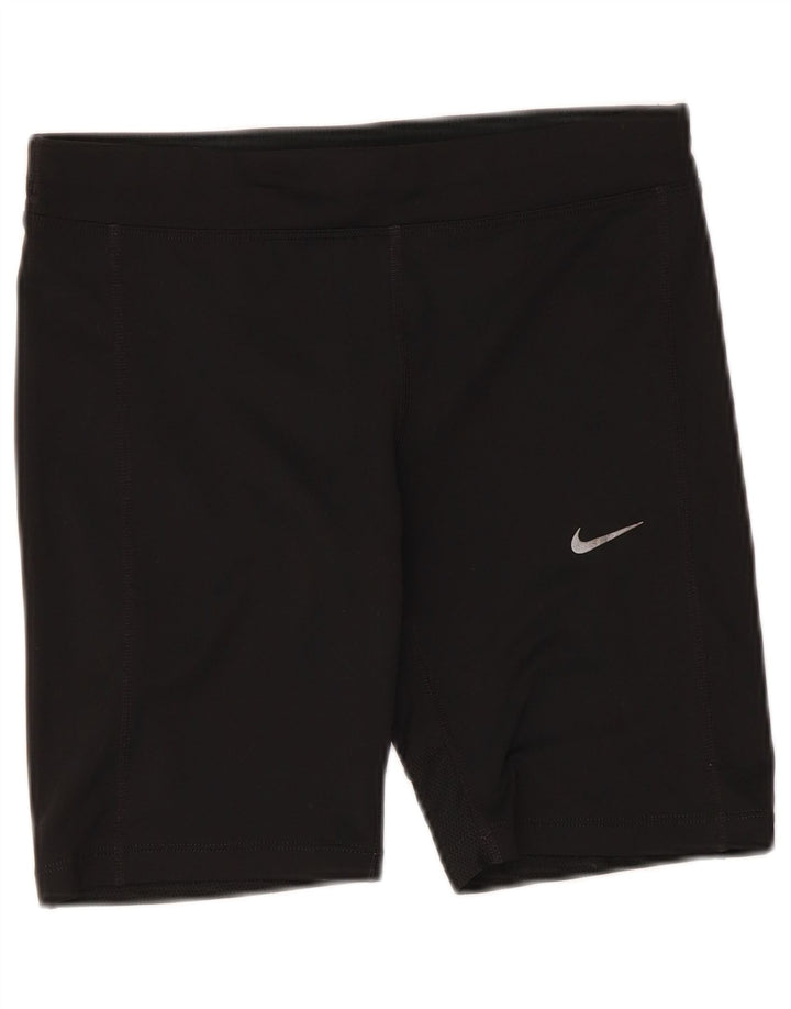 Pantaloncini sportivi Nike da donna Dri Fit UK 10 piccoli poliestere nero