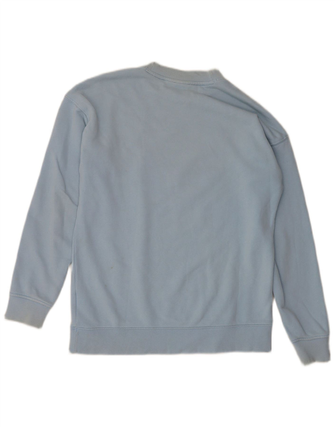 Adidas Womens Graphic Oversized Sweatshirt Jumper UK 8 Small Blue Cotton