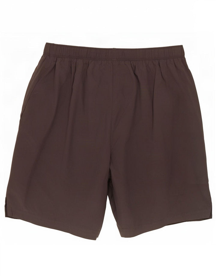 Pantaloncini sportivi da uomo Asics in poliestere grigio medio