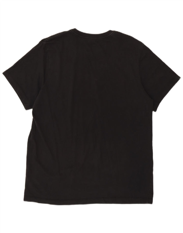 Nike Mens Graphic T-Shirt Top Large Black Cotton