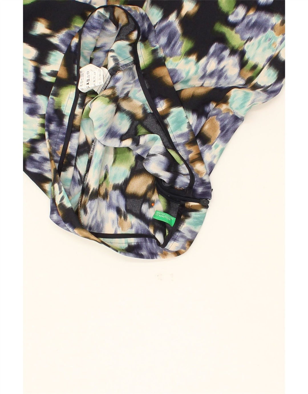 BENETTON Womens Mini Skirt UK 12 Medium W32 Multicoloured Tie Dye Vintage Benetton and Second-Hand Benetton from Messina Hembry 