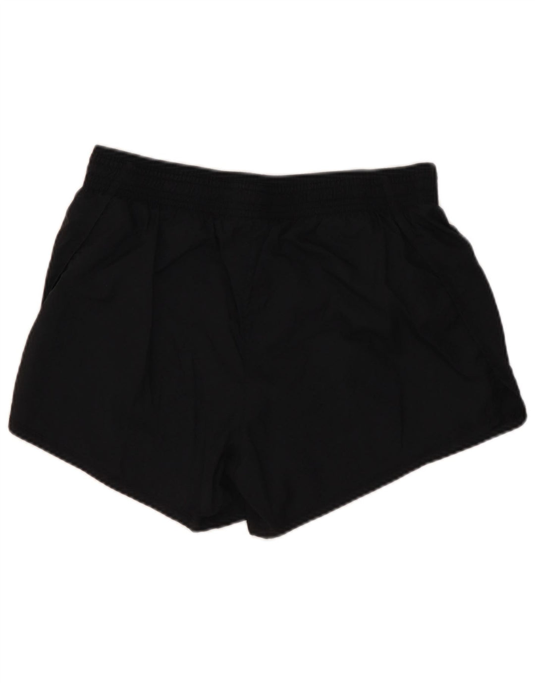 NIKE Womens Graphic Sport Shorts UK 8 Small  Black Polyester