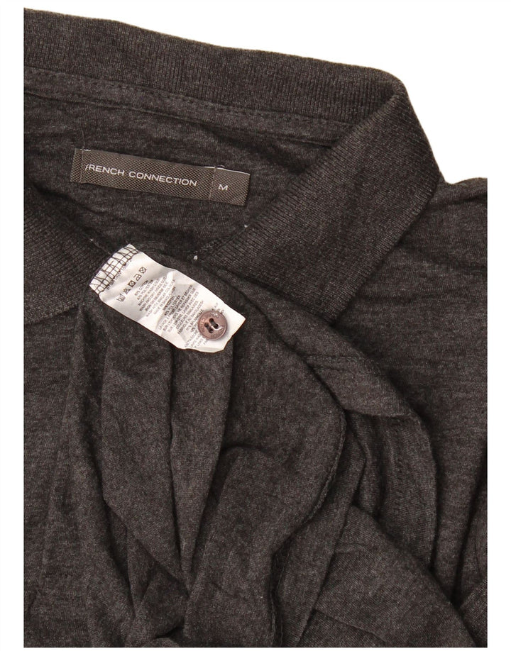 French Connection Herren-Poloshirt aus mittelgrauer Baumwolle