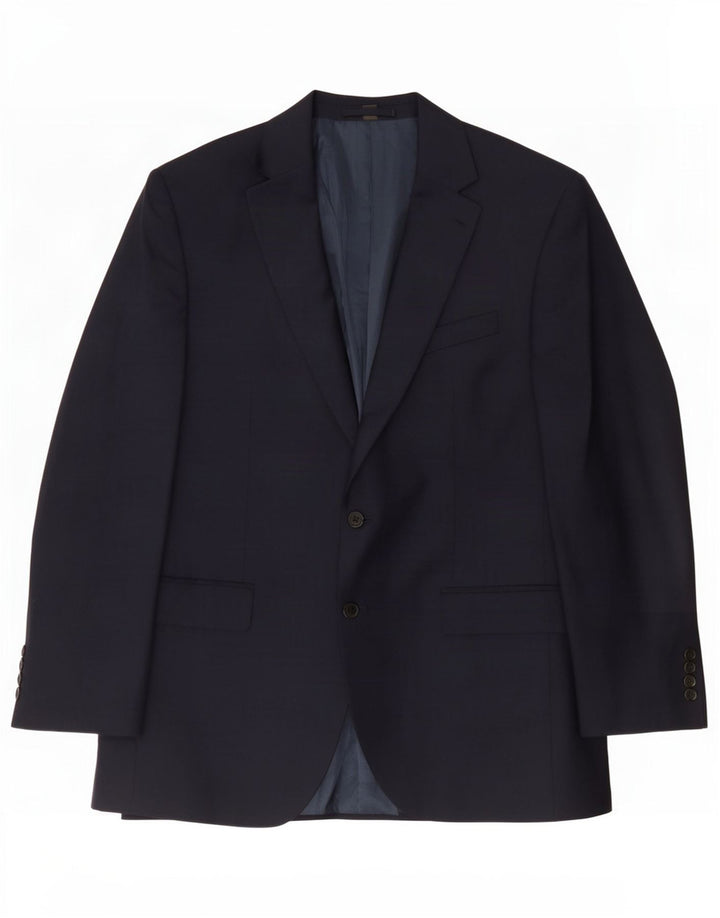 Marks & Spencer Veste blazer à 2 boutons pour homme UK 44 XL Bleu marine Polyester