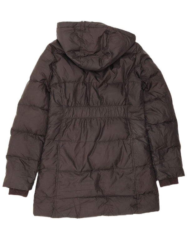 Casaco acolchoado com capuz feminino Replay UK 14 grande poliéster preto