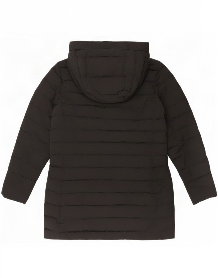 Woolrich Chaqueta acolchada con capucha para mujer UK 10 Small Poliéster negro